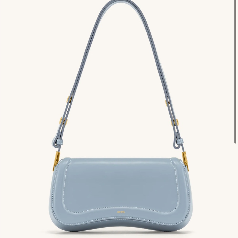 JW PWI Light Blue Mini Bag with Gold Accents